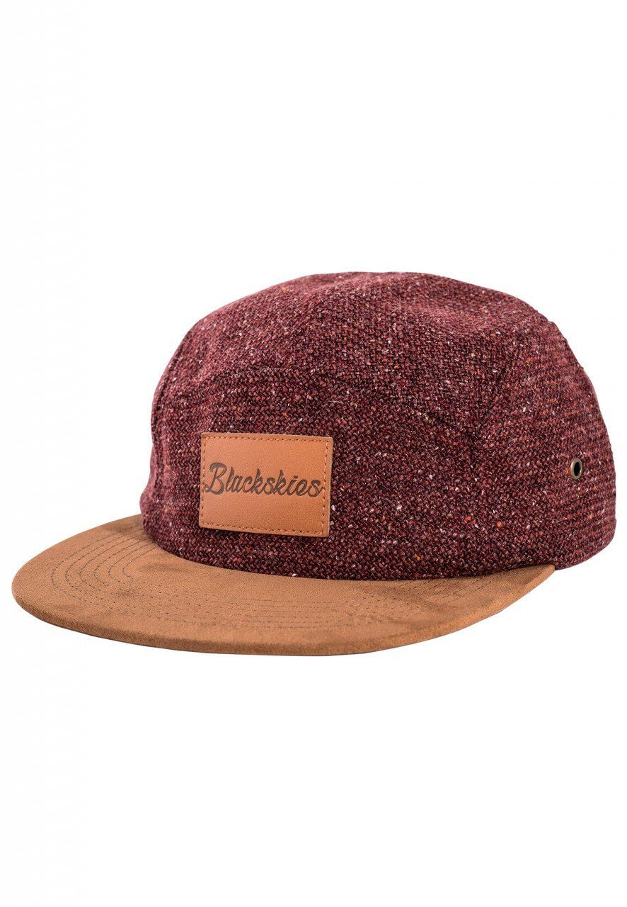 Blackskies 5-Panel Cap Obsidius Snapback Maroon-Braun Cap -