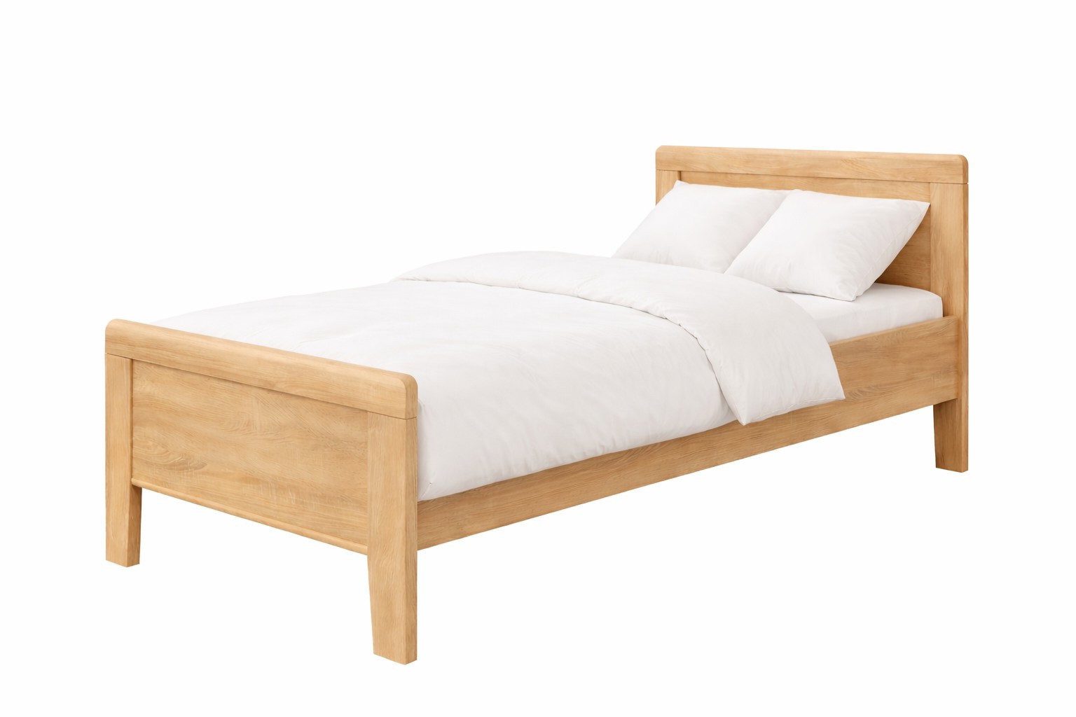 bv-vertrieb Bett Seniorenbett 90x190 Eiche sägerauh Komfortbett made in Germany #3144, Seniorenbett 90x190 Eiche sägerauh