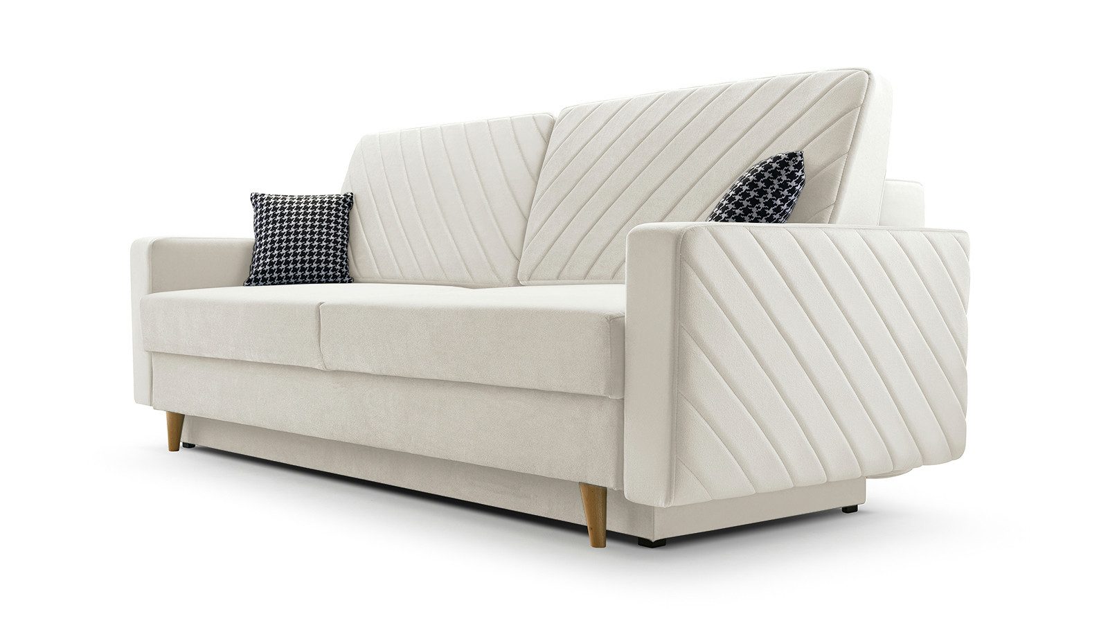 MOEBLO Schlafsofa CALIFORNIA, Sofa aus Samtstoff günstig online kaufen