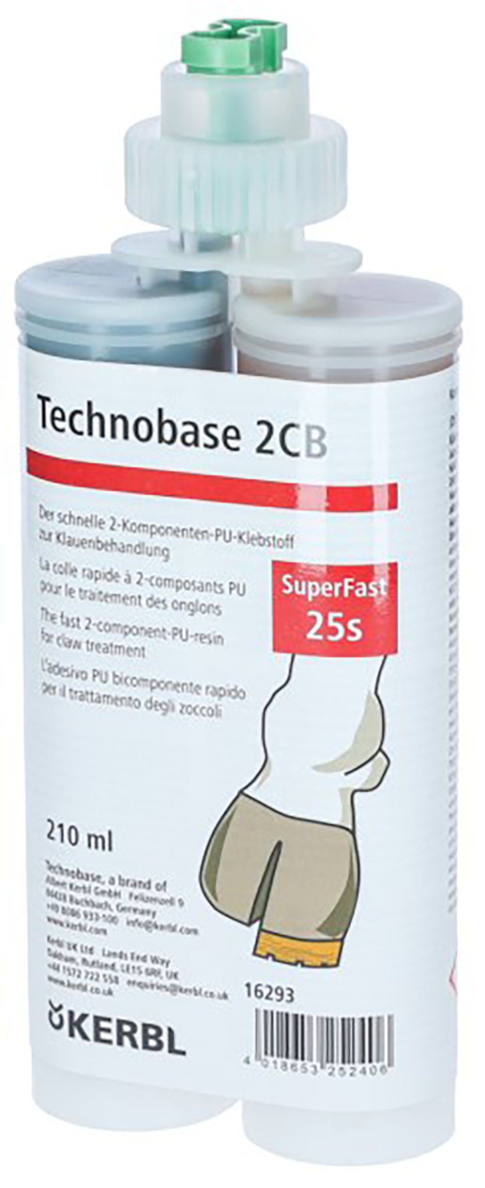 Kerbl Klauenhammer Technobase Speed 200 ml formula 2020, Aushärtung 20-25S (1-St)