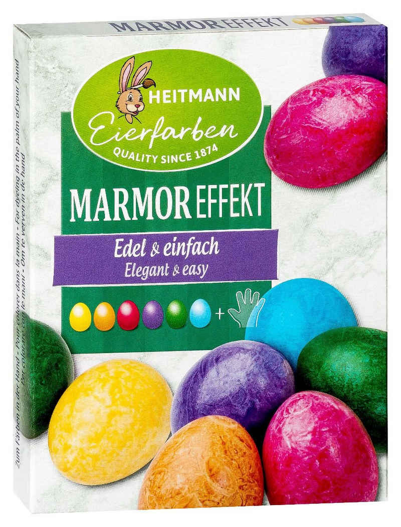 BRAUNS HEITMANN Osterei Heitmann Eierfarbe 6 Stück Marmor Effekt