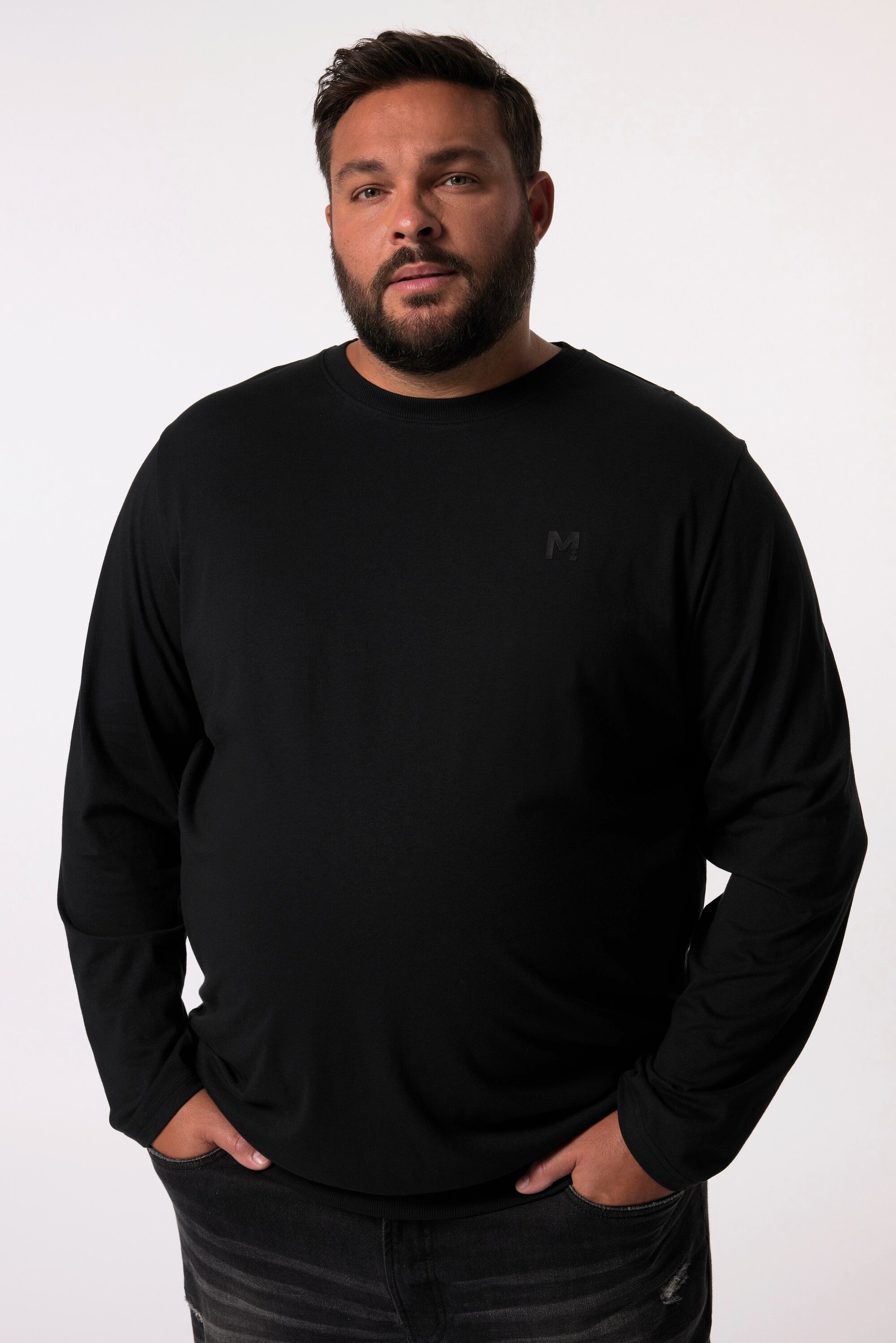 Men Plus T-Shirt Men+ Langarmshirt Basic günstig online kaufen