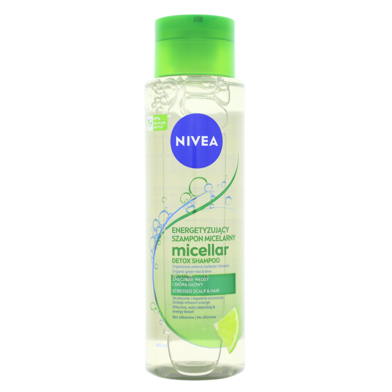 Beiersdorf AG Haarshampoo NIVEA Micellar Detox Shampoo mit Bio Grüntee & Limette 400ml für getre
