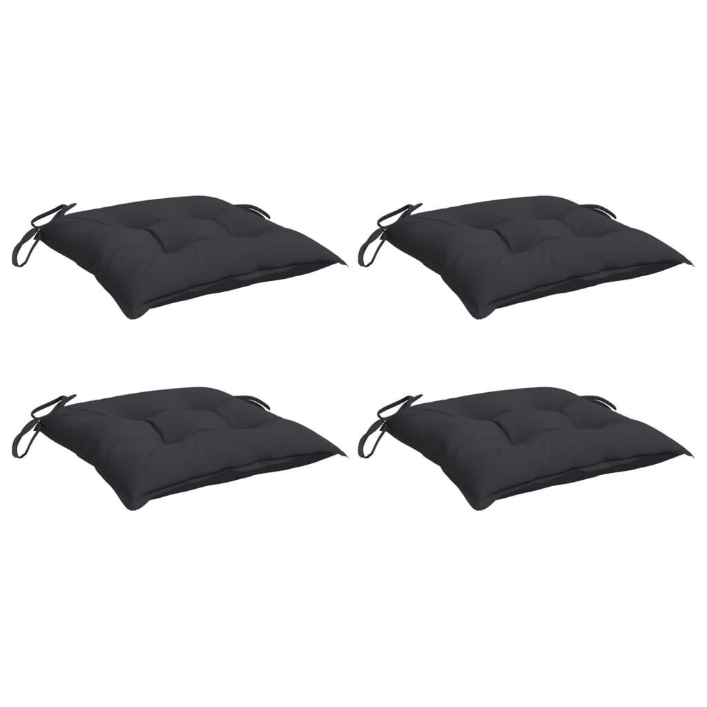 vidaXL Sitzauflage Palettenkissen 4 Stk. Schwarz günstig online kaufen