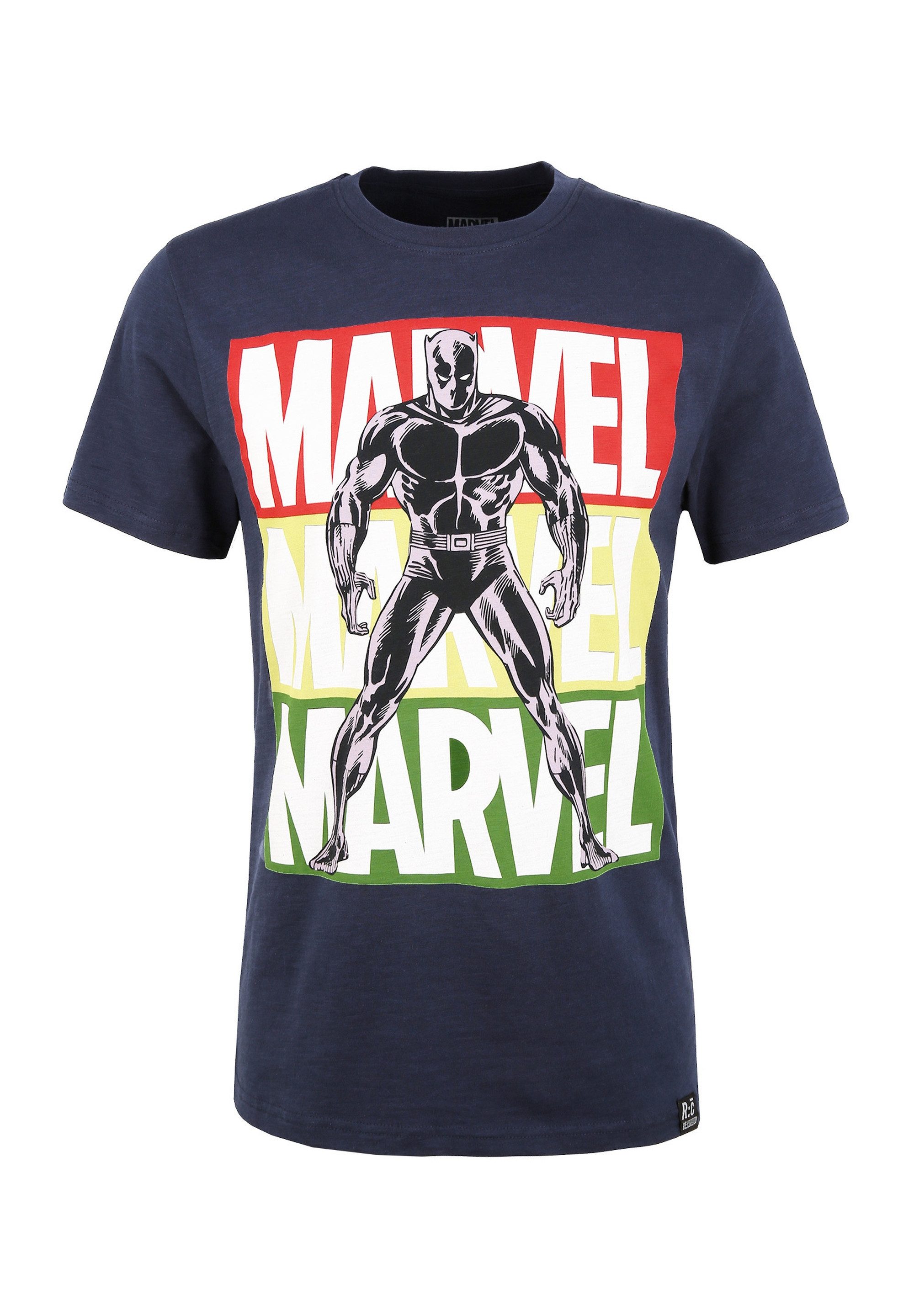T-Shirt Marvel Black Panther Pop Art Navy
