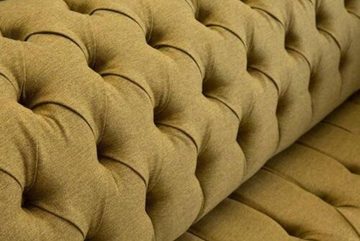 JVmoebel Chesterfield-Sofa, Sofagarnitur 3+1 Sitzer Couch Polster Lehn Sofa Garnitur Textil Stoff