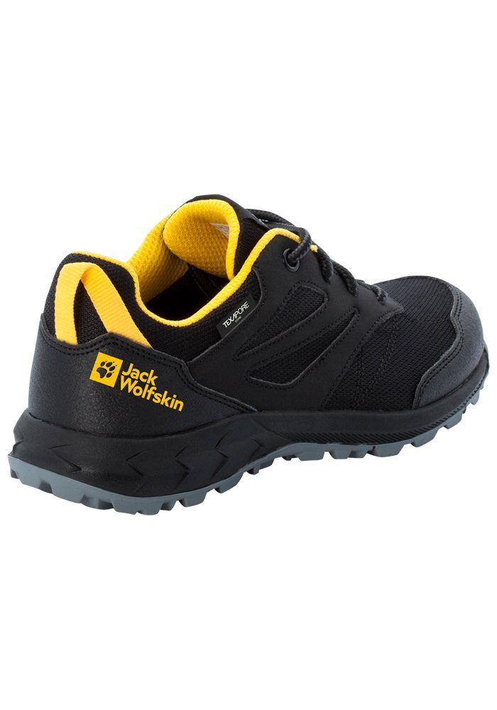 Jack Wolfskin WOODLAND Wanderschuh K TEXAPORE black-mais LOW