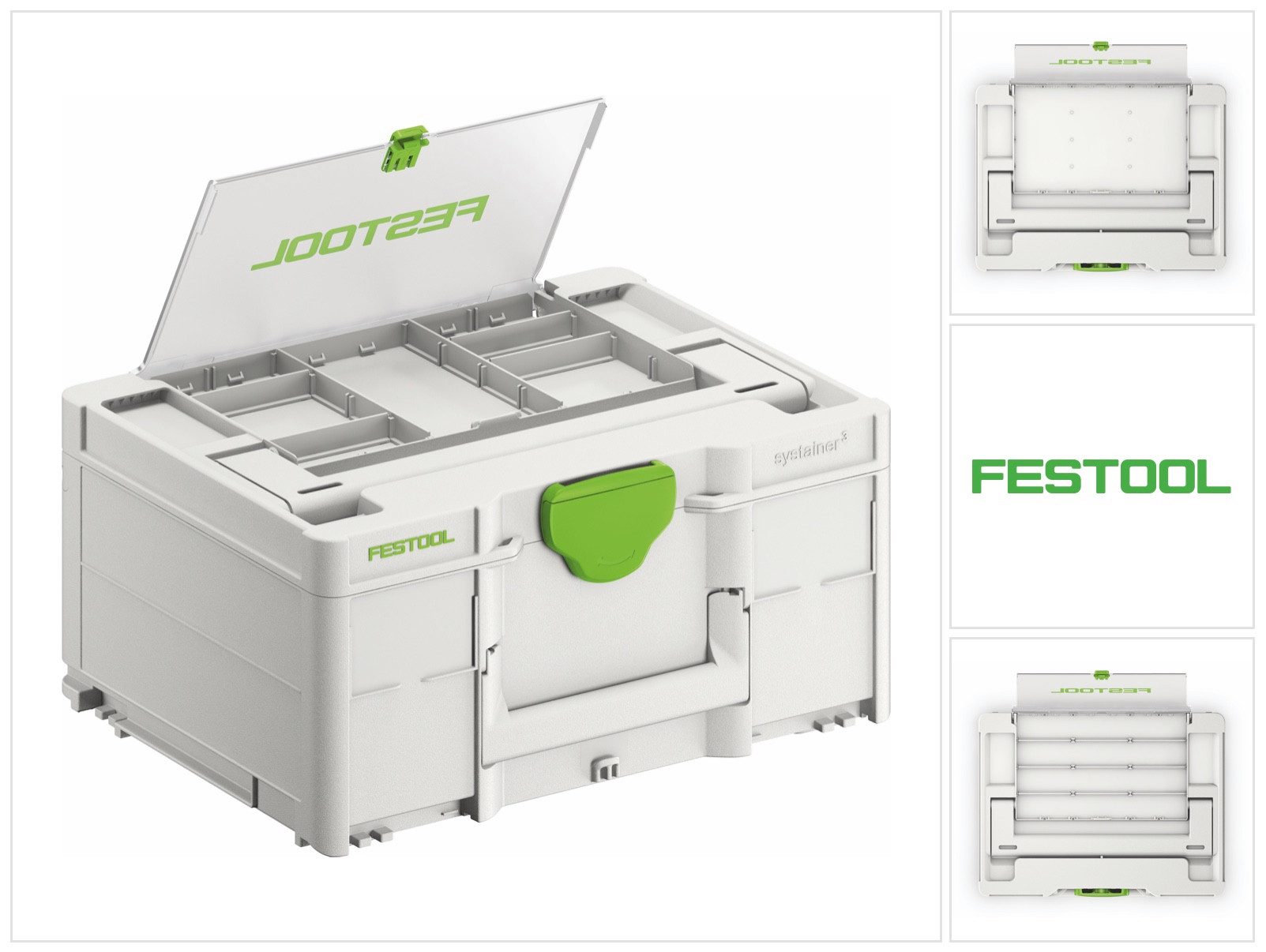FESTOOL Werkzeugkoffer SYS3 DF M 187 Systainer Werkzeugkoffer mit Deckelfach (577347) 396