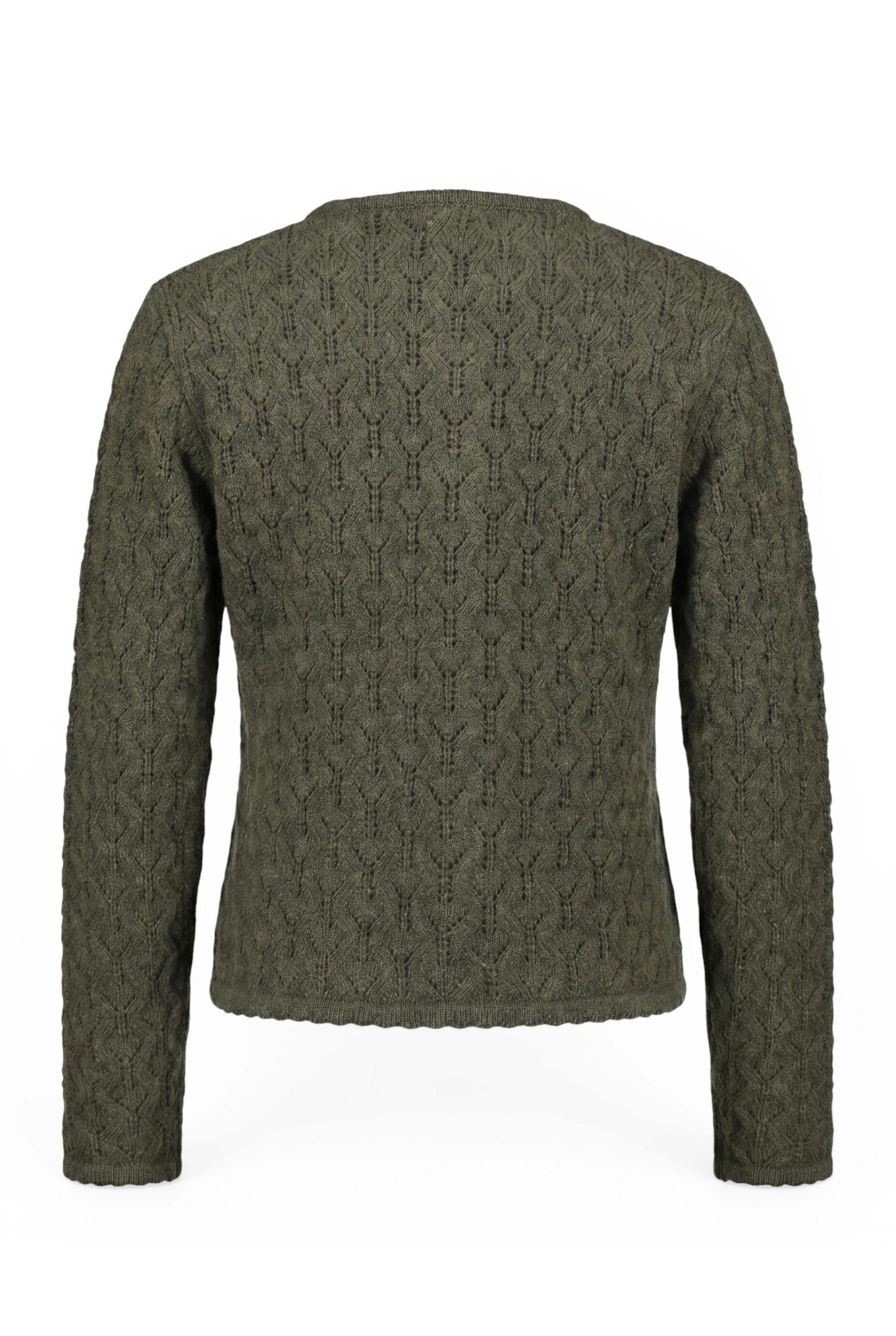 Nübler Trachtenstrickjacke Cape Damen Luise in Oliv