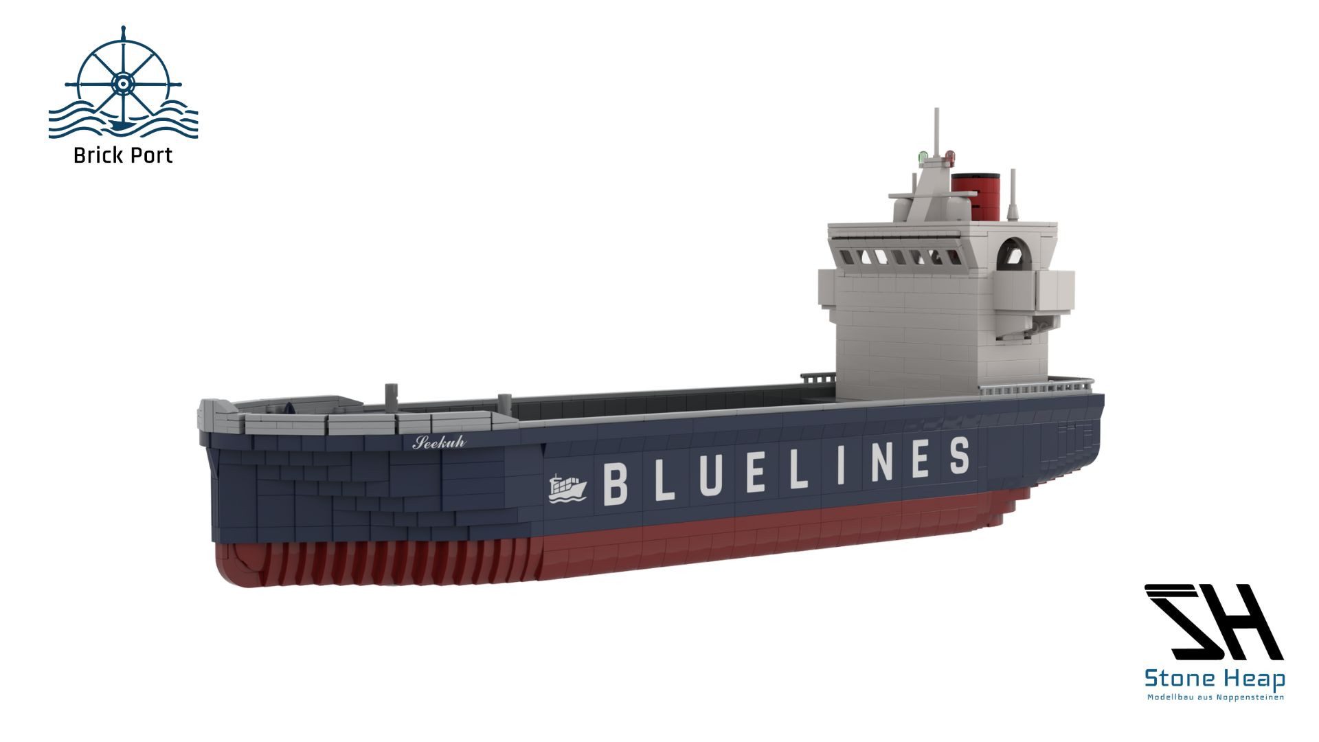 Stone Heap Stone Heap SH-4010 Containerschiff Spielbausteine