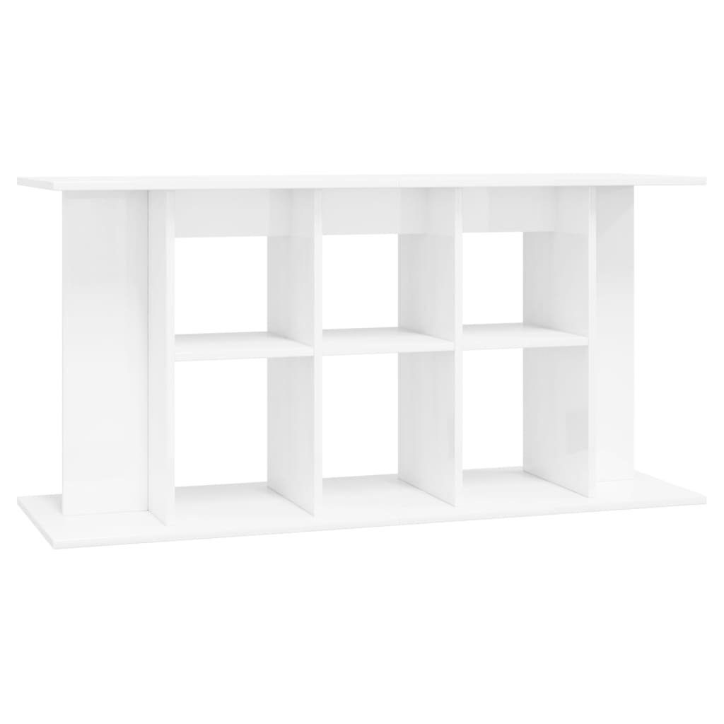 vidaXL Aquariumunterschrank Aquariumständer Hochglanz-Weiß 120x40x60 cm Spanplatte Aquarium Unters