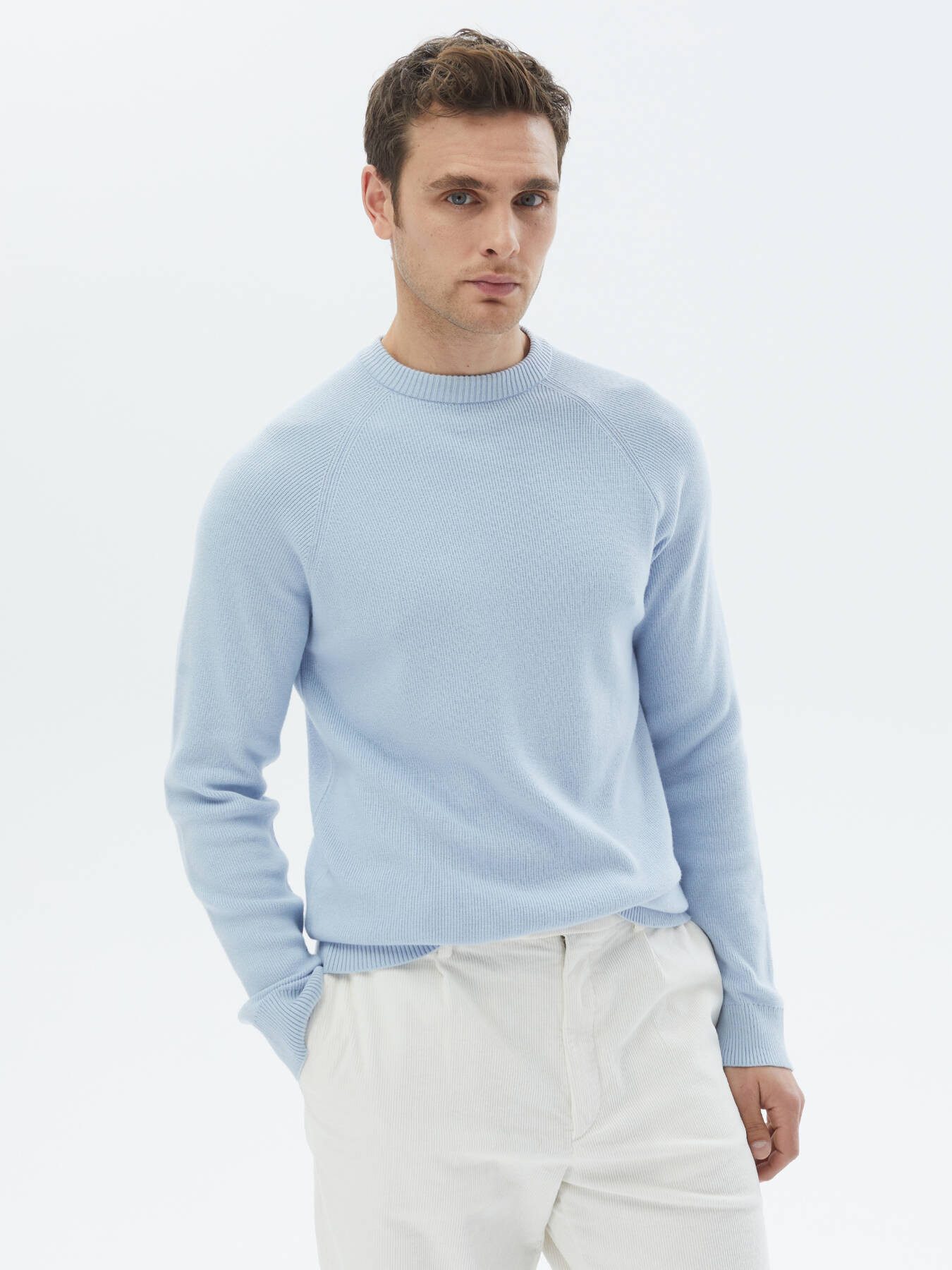 KİP Длинные Gemusterter Вязаные свитера mit Rundhalsausschnitt