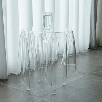 Essey Beistelltisch, Couchtisch, Grand Illusion, Acryl, Ø 42 cm, transparent