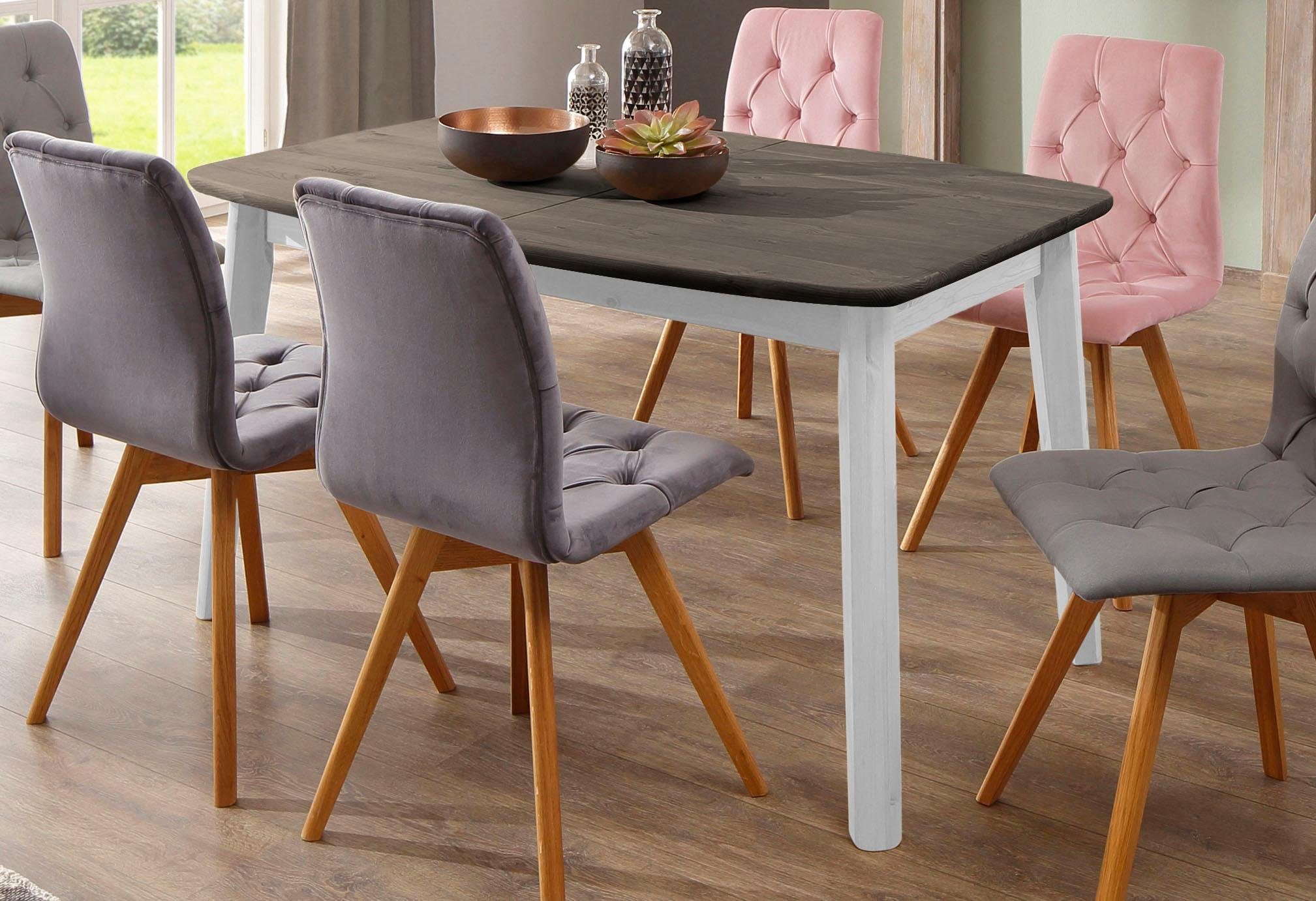 Home affaire Esstisch Palermo, mit Auszugfunktion, aus Massivholz, FSC® zertifiziert