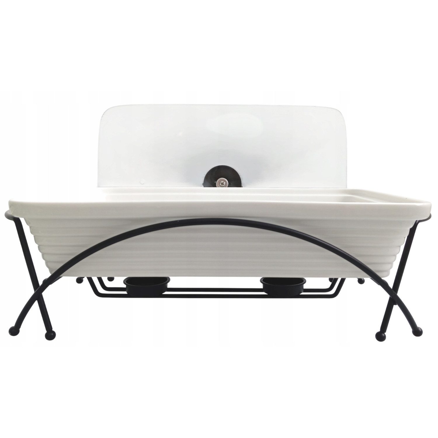 Feel Maestro Speisenwärmer MR-11362-73 Rechteckiger Keramik-Lebensmittelwärmer 1.7L, Backofengeeignet, inklusive Gestell und Deckel mit Griff