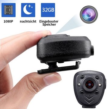 yozhiqu Tragbare Polizei-Mini-Körperkamera-Rekorder, mit Nachtsichtfunktion HD-Kamera