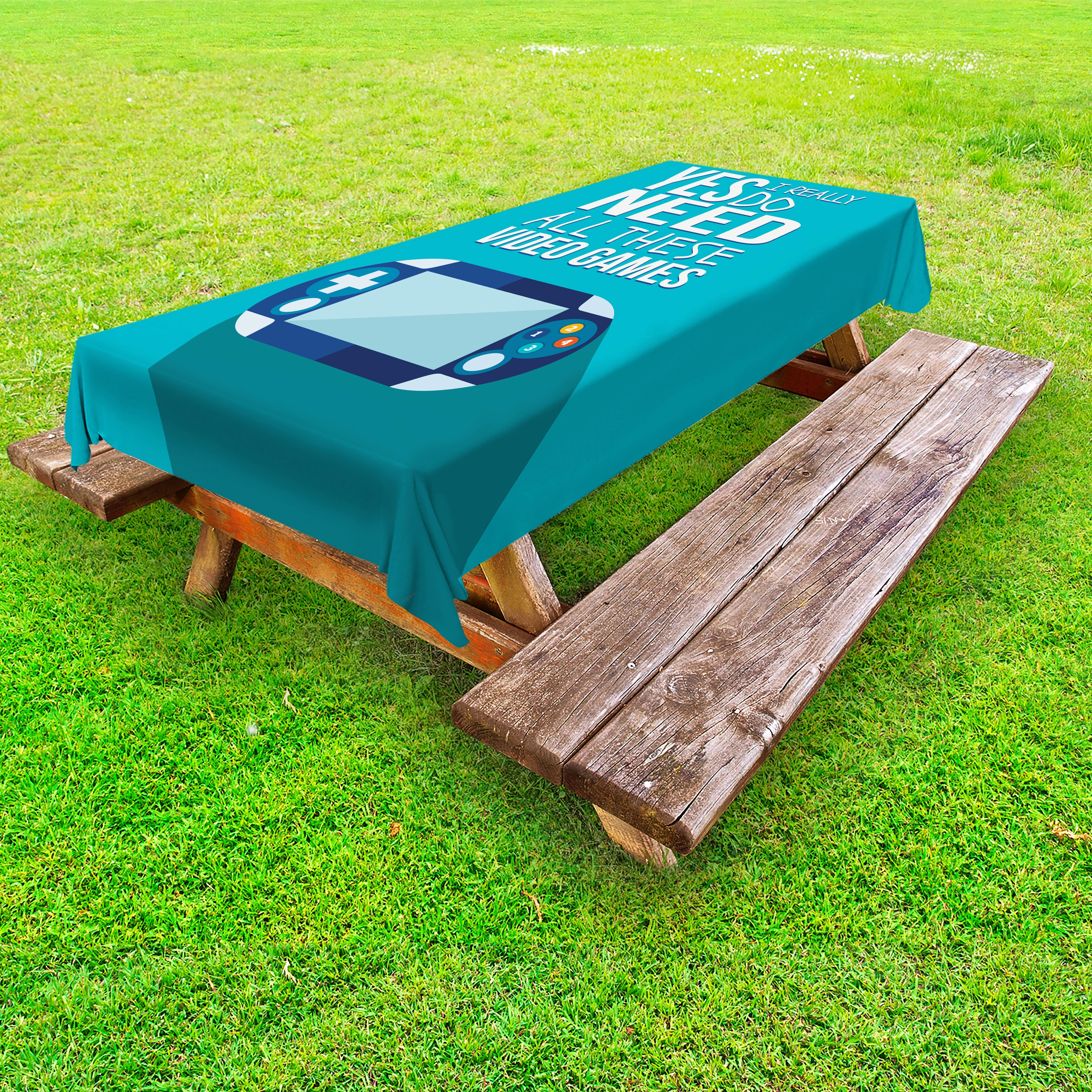 Abakuhaus Tischdecke dekorative waschbare Picknick-Tischdecke, Sprichwort Wanderer Von Der Virtuellen Welt | Tischdecken
