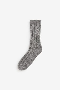 Next Kurzsocken Dicke Stricksocken im Zopfmuster, 2er-Pack (2-Paar)