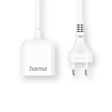 Hama USB Netzteil, 1,9 m, 2,4 A, 2x USB-A, Weiß Netzteil