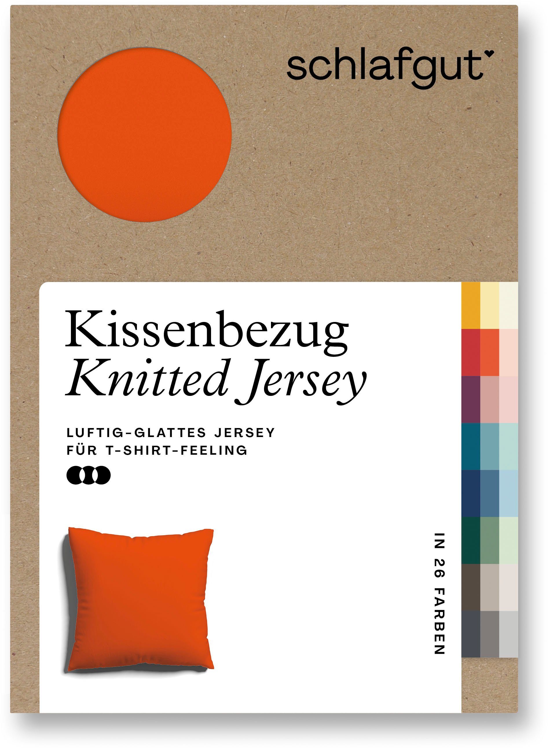 Schlafgut Kissenbezug Knitted Jersey aus Bio-Baumwolle günstig online kaufen