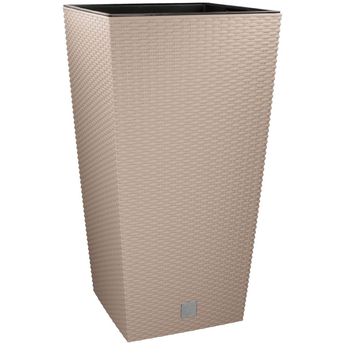 A.I.&E. Übertopf Pflanztopf Blumentopf 40x40x76cm Rattan Optik in Mocca