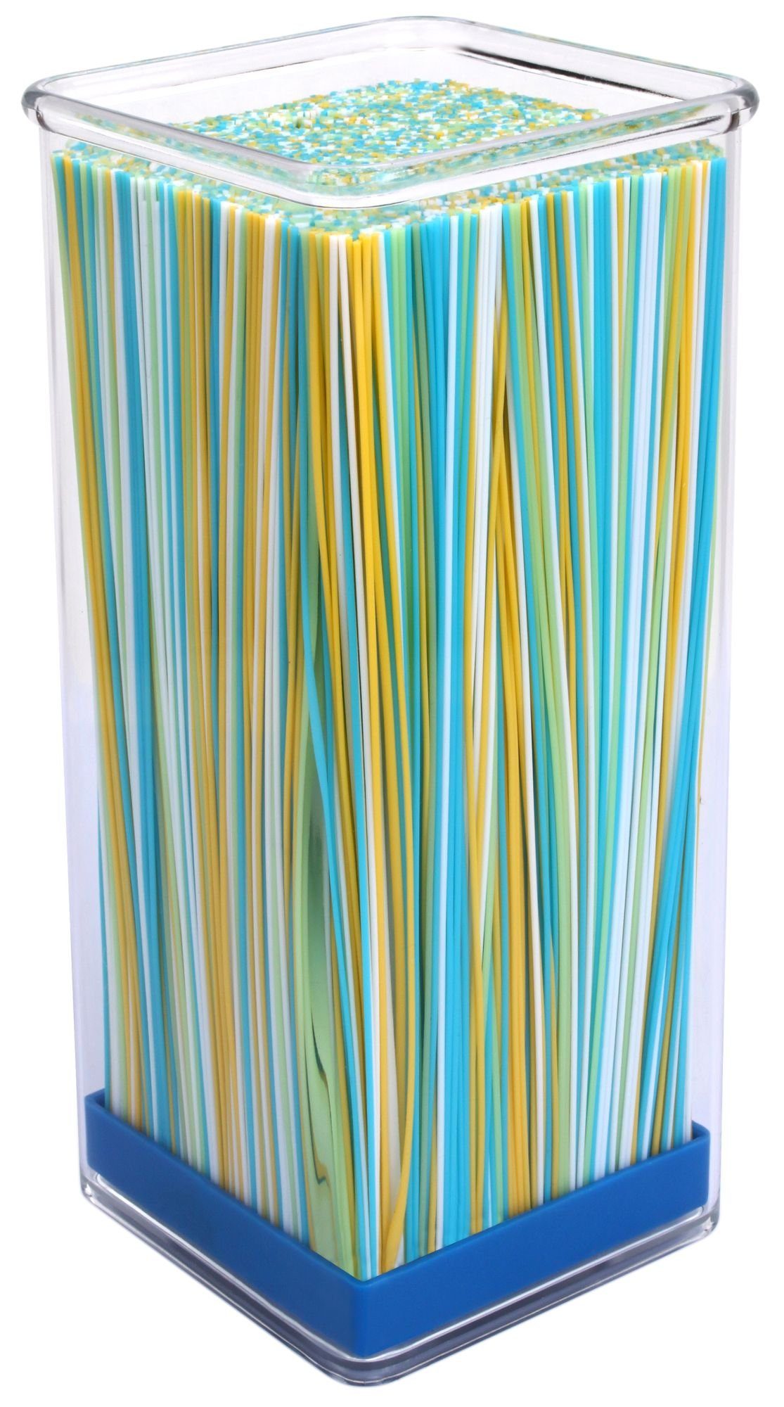 culinario Messerblock (1tlg), aus Acryl mit farbigem Borsten-Einsatz, Maße: 10 x 10 x 22.5 cm