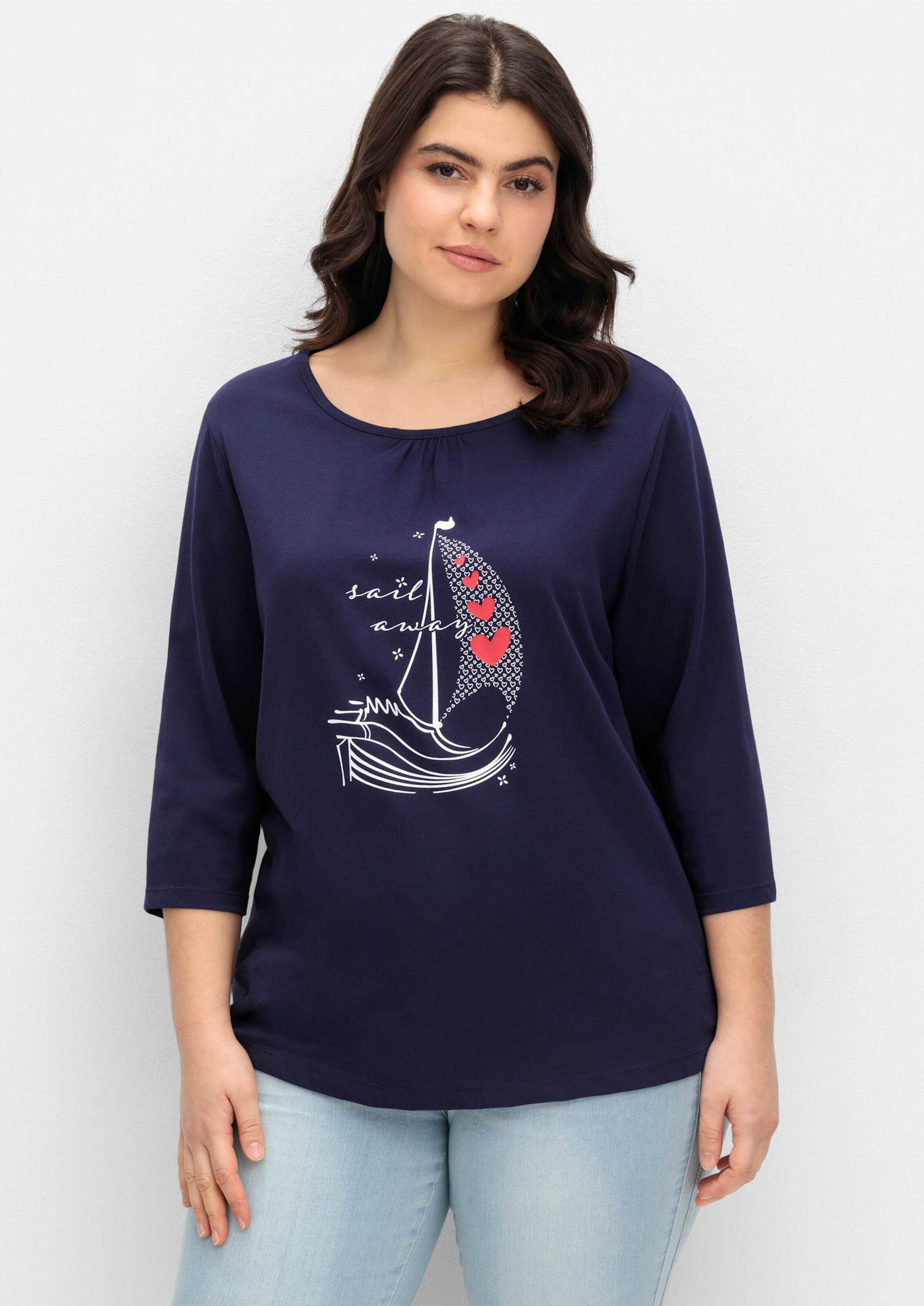 Sieh an! T-Shirt 3/4-Arm-Shirt 3/4-Arm günstig online kaufen