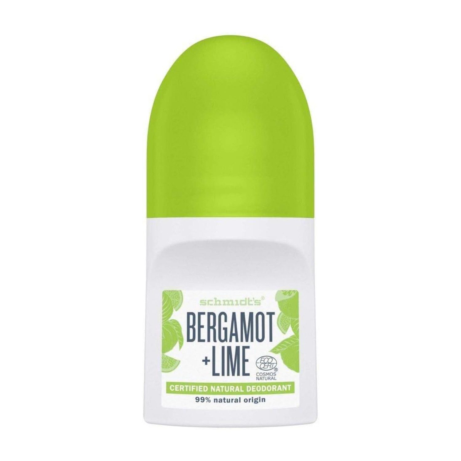 SCHMIDT'S Deo-Roller Natürliches Deodorant Roll-On Bergamot + Lime 50ml - 3erPack