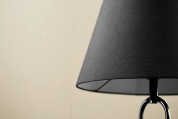 riess-ambiente Stehlampe SERVANT 175cm schwarz, Ein-/Ausschalter, ohne Leuchtmittel, Wohnzimmer · Stoff · Metall · Beistelltisch · rund · Schlafzimmer