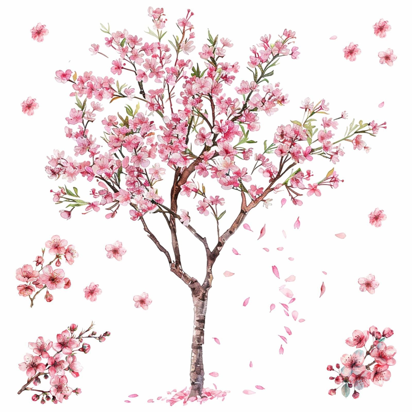 nikima Wandtattoo 269 Wandtattoo Kirschblütenbaum in 2 Größen - Größe 1200 günstig online kaufen