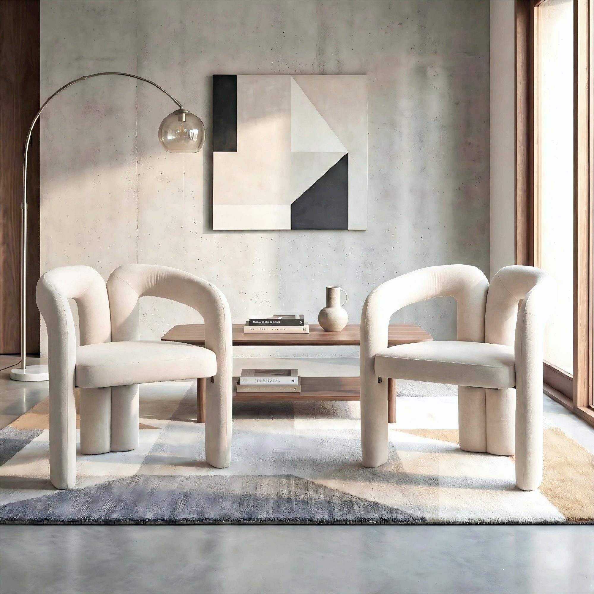 LVHOM Armlehnstuhl M-Form Freizeitstuhl, Bistrostuhl, Bürostuhl, Polsterstu günstig online kaufen