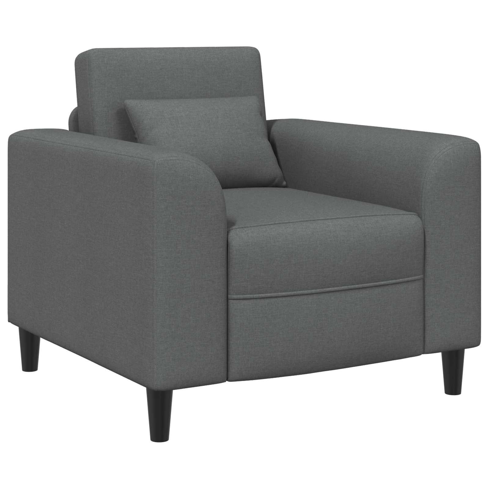 vidaXL Sessel Sessel Dunkelgrau Stoff (1-St)