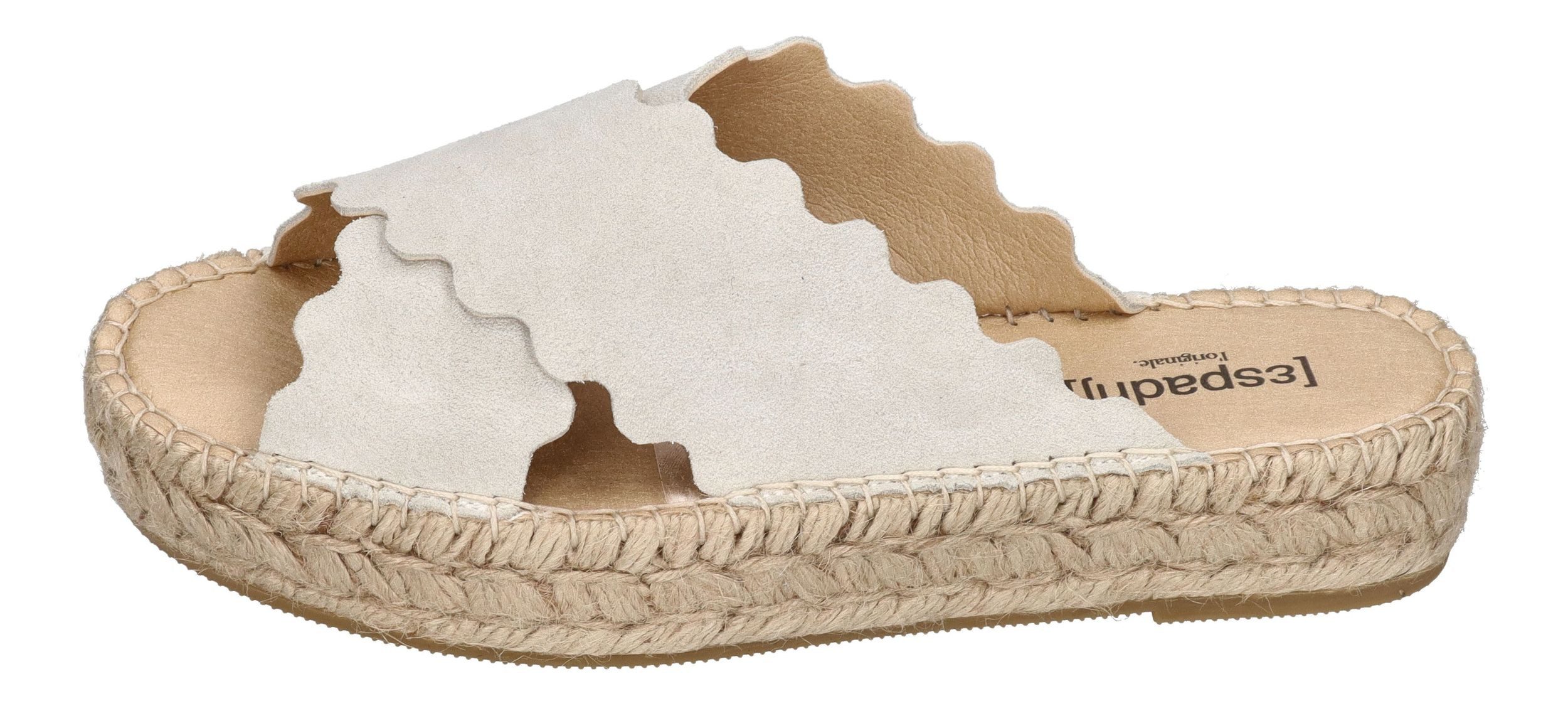 espadrij l´originale LYON CROISETTE VELOUR Pantolette Sand