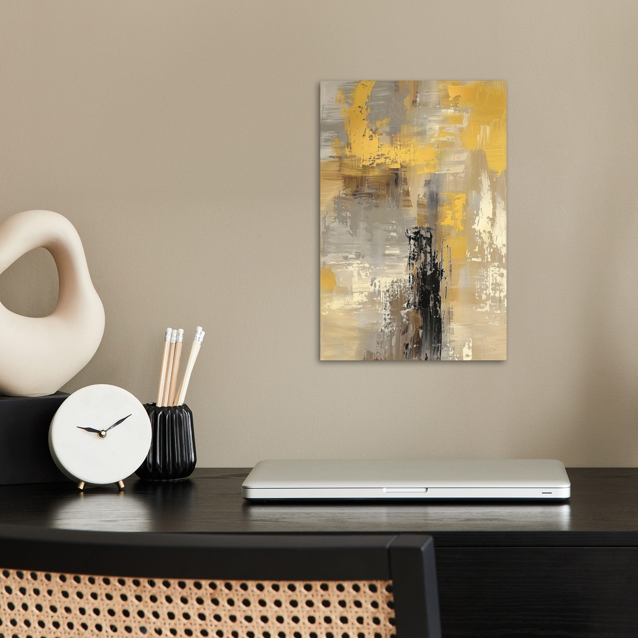 MuchoWow Poster Abstrakt - Gelb - günstig online kaufen