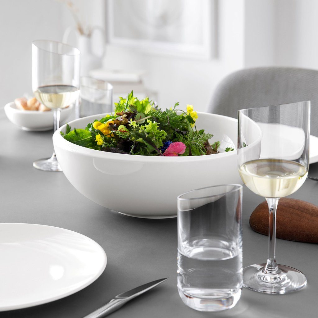 Villeroy & Boch Gläser-Set NewMoon Wasserglas-Set, 225 ml, 4-teilig, 4-tlg., Glas, Kristallglas, 4 Stck, spülmaschinenfest
