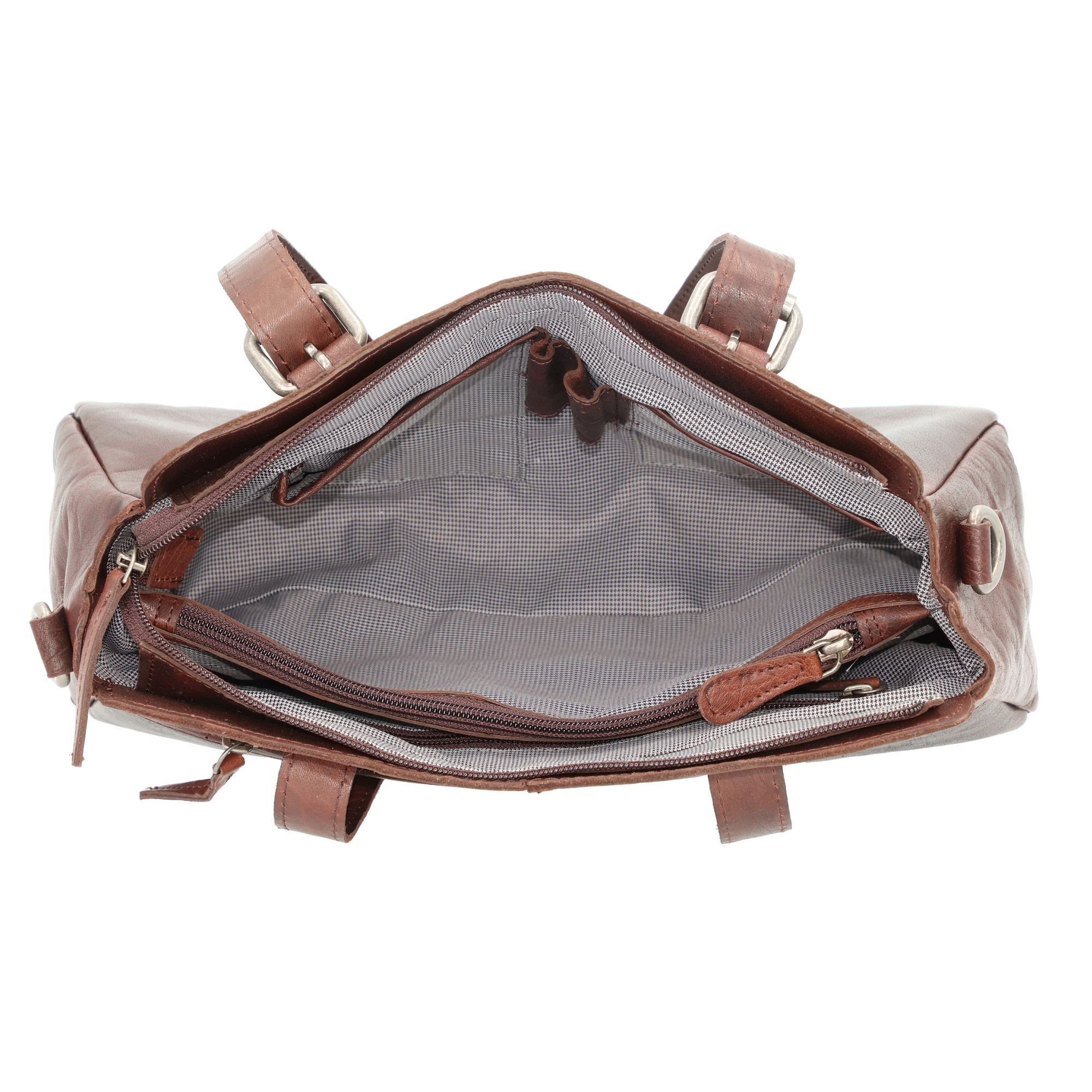 Spikes & Sparrow Schultertasche, Leder