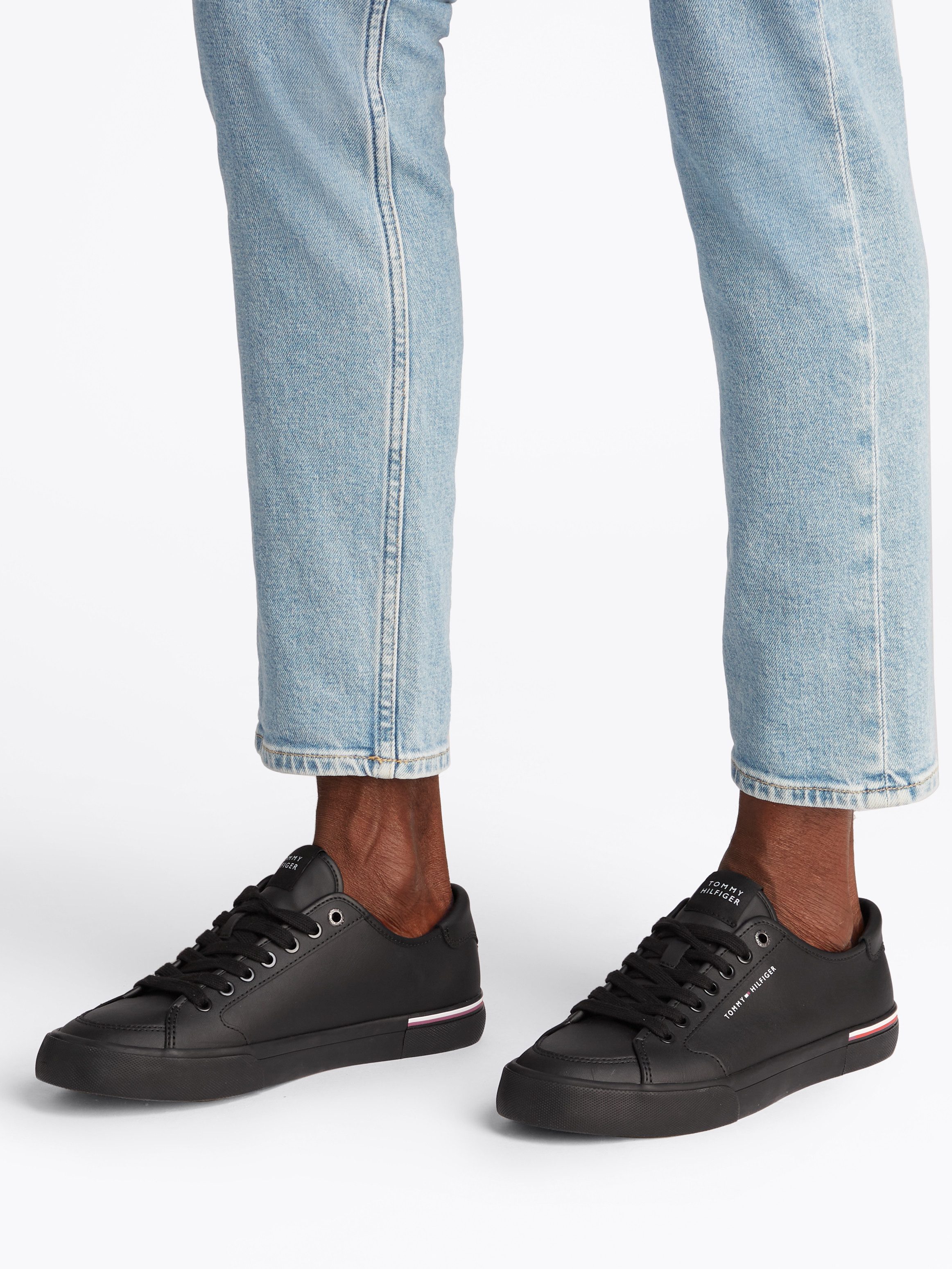 Tommy Hilfiger CORE CORPORATE VULC LEATHER Sneaker, Freizeitschuh, Halbschu günstig online kaufen