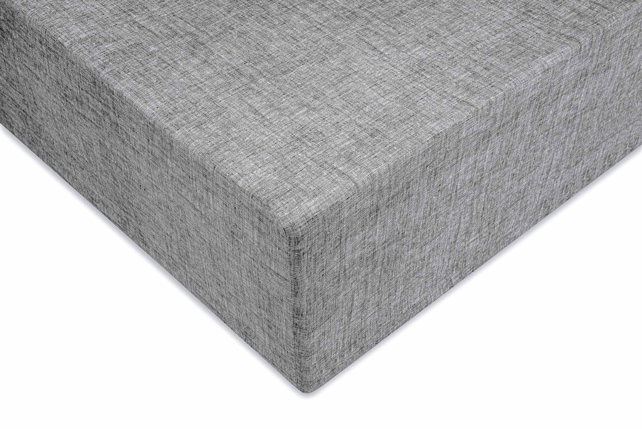 ZO HOME Spannbettlaken Lino, Renforcé, Gummizug: rundum, (1 Stück), Laken aus 100% Baumwolle, Leinen Optik, Print, Betttuch ab 90x200