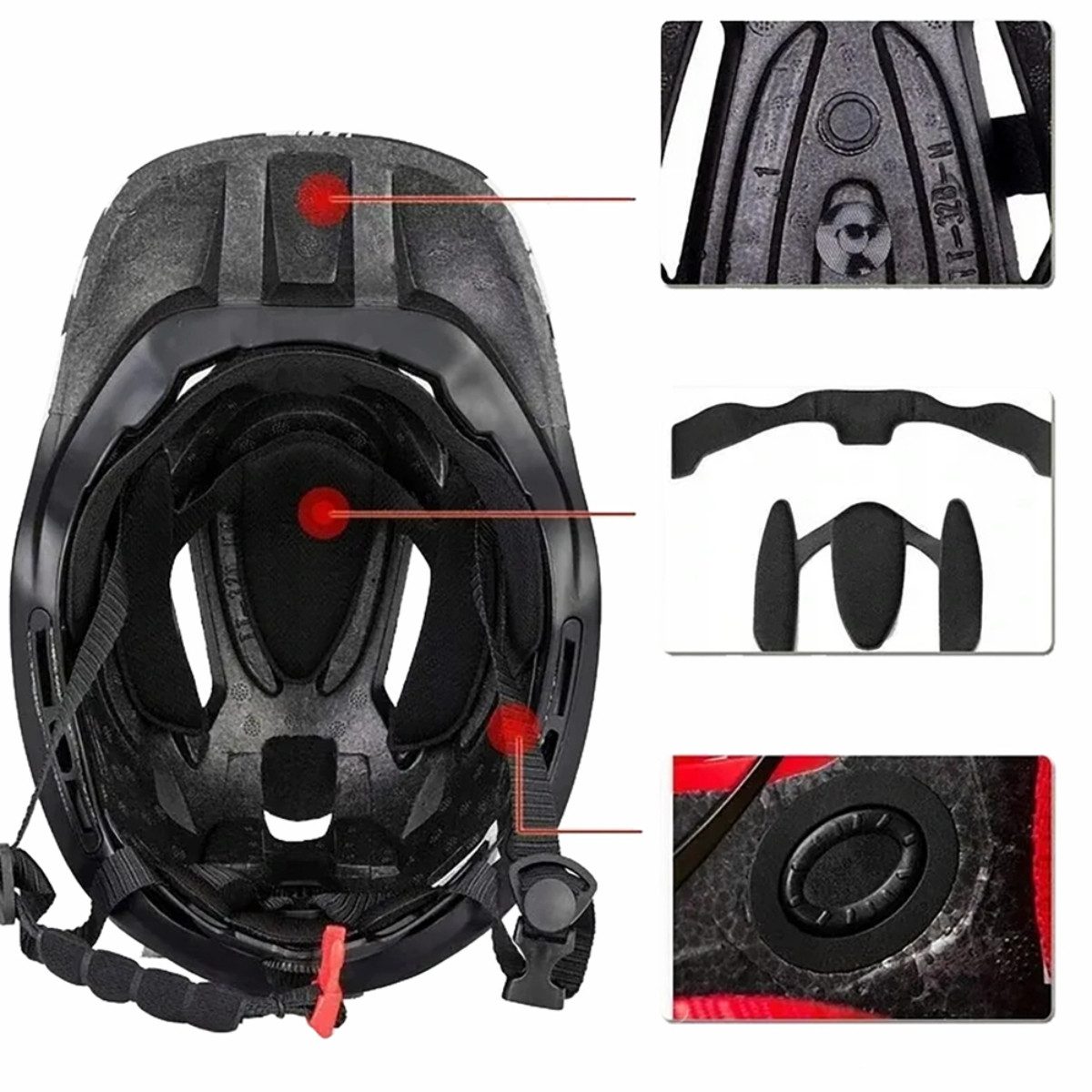 ROCKBROS Kinderfahrradhelm TT-32 (Fahrradhelm Set, Kinderhelm Set mit Kinnschutz), Kinderhelm mit abnehmbarem Fullface Kinnschutz