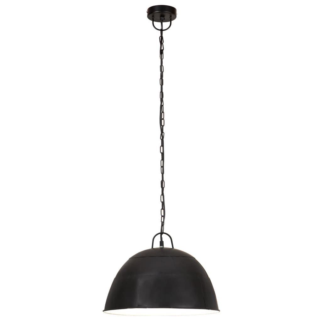 vidaXL Deckenleuchte Hängelampe Vintage Industriestil 25 W Schwarz Rund 41 cm E27