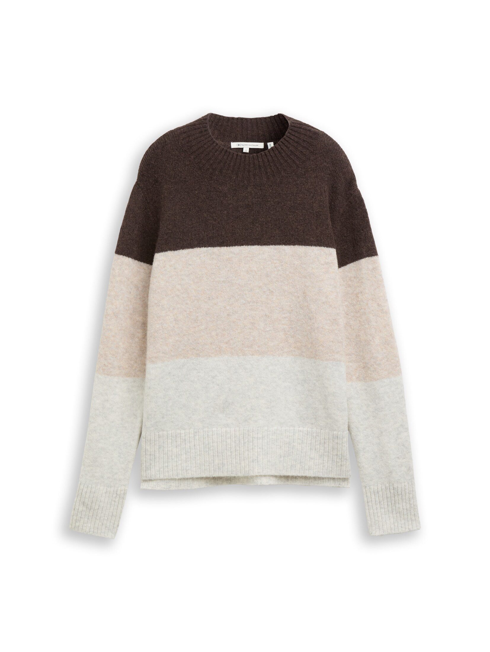 TOM TAILOR Denim Strickpullover Pullover & Strickjacken Strickpullover mit Colour Blocking
