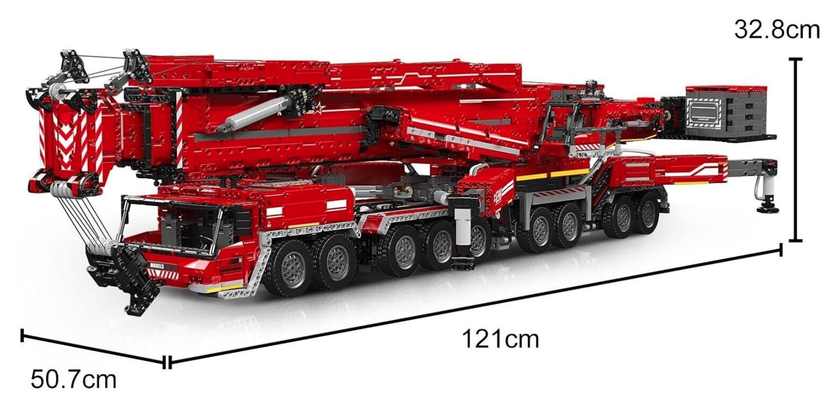 Mould King 17008 Lieboherr LTM11200 rot Konstruktions-Spielset, (8506 St) – Bild 3 von 3