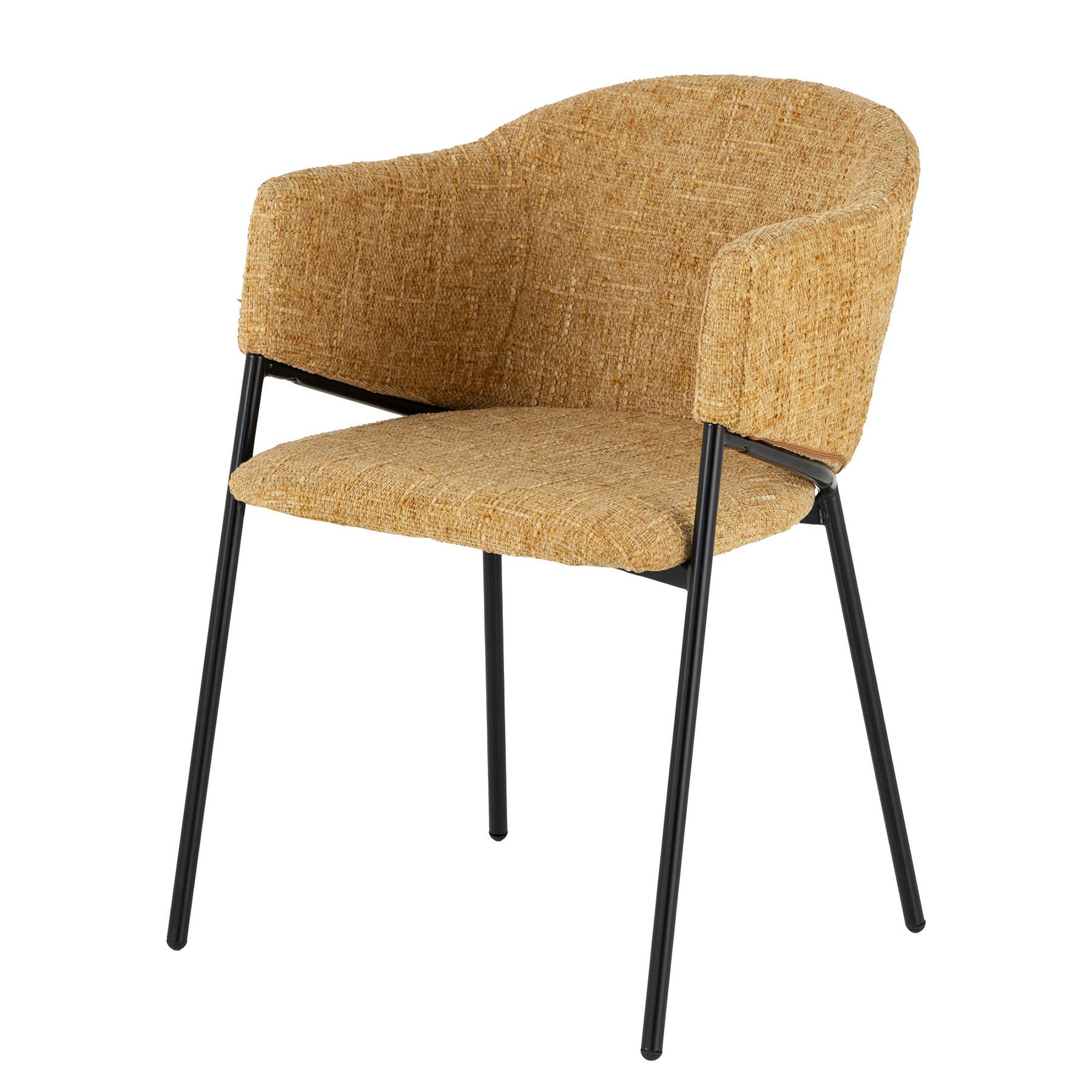 riess-ambiente Esszimmerstuhl NOBLESSE senfgelb/schwarz - Chenille, günstig online kaufen