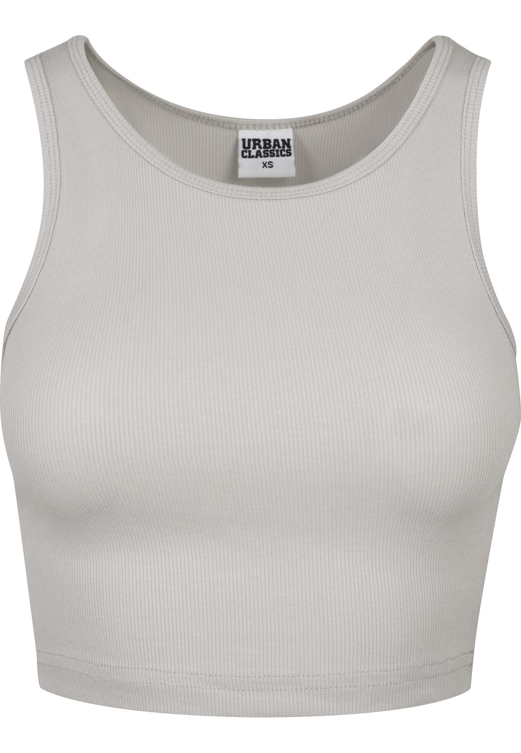 URBAN CLASSICS Yoga & Relax Shirt Urban Classics Damen Ladies Rib Cropped Top (1-tlg)
