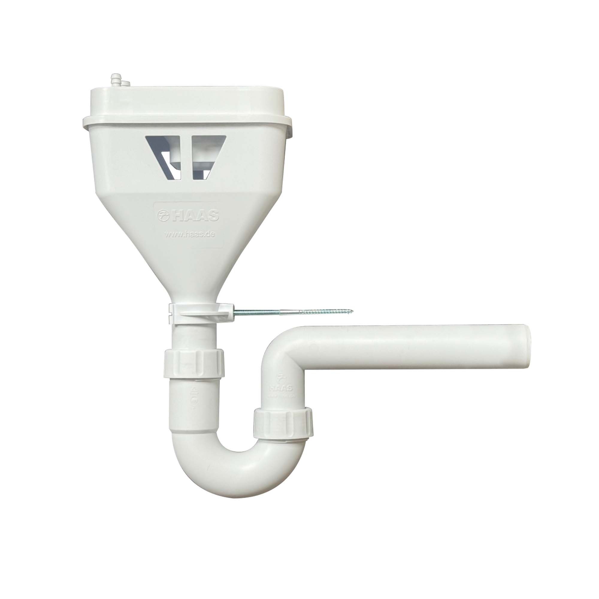 HAAS Siphon MULTITRI Kugelverschluss - Trichtersiphon DN 40, für Ventile/Kondensat