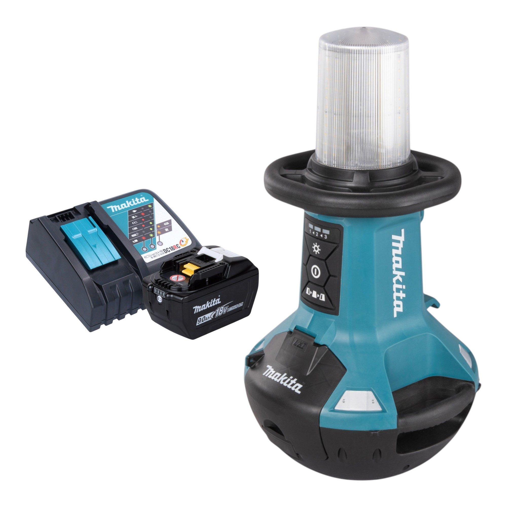 Makita Arbeitsleuchte DML 810 Z Akku LED Flächenlicht 18 / 36 V (2 x 18 V) 5500 lm IP54