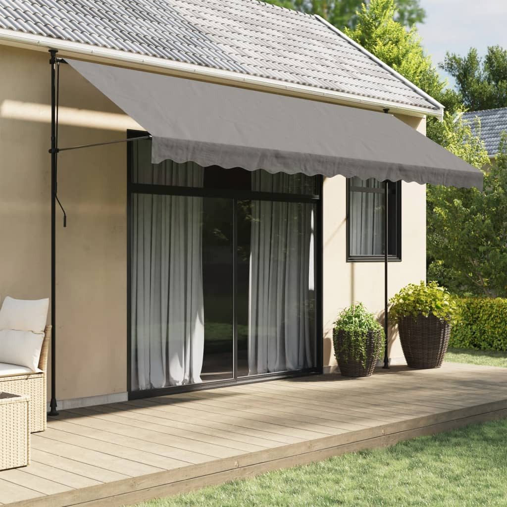 vidaXL Markise Sonnenschutz Einziehbar Anthrazit 400x150 günstig online kaufen