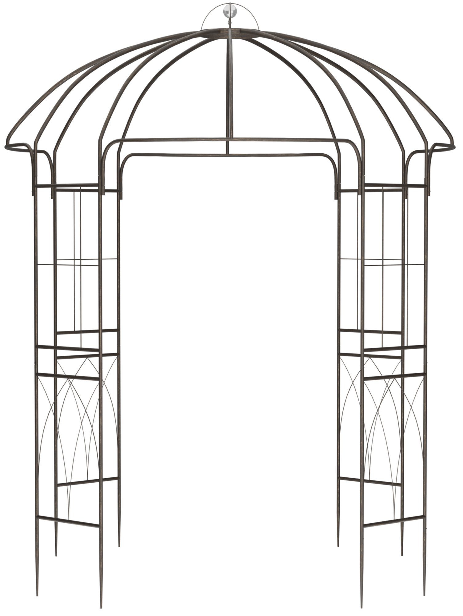 CLP Rosenbogen Pavillon Keira, wetterfester Gartenpavillon, Metall-Rosenbog günstig online kaufen