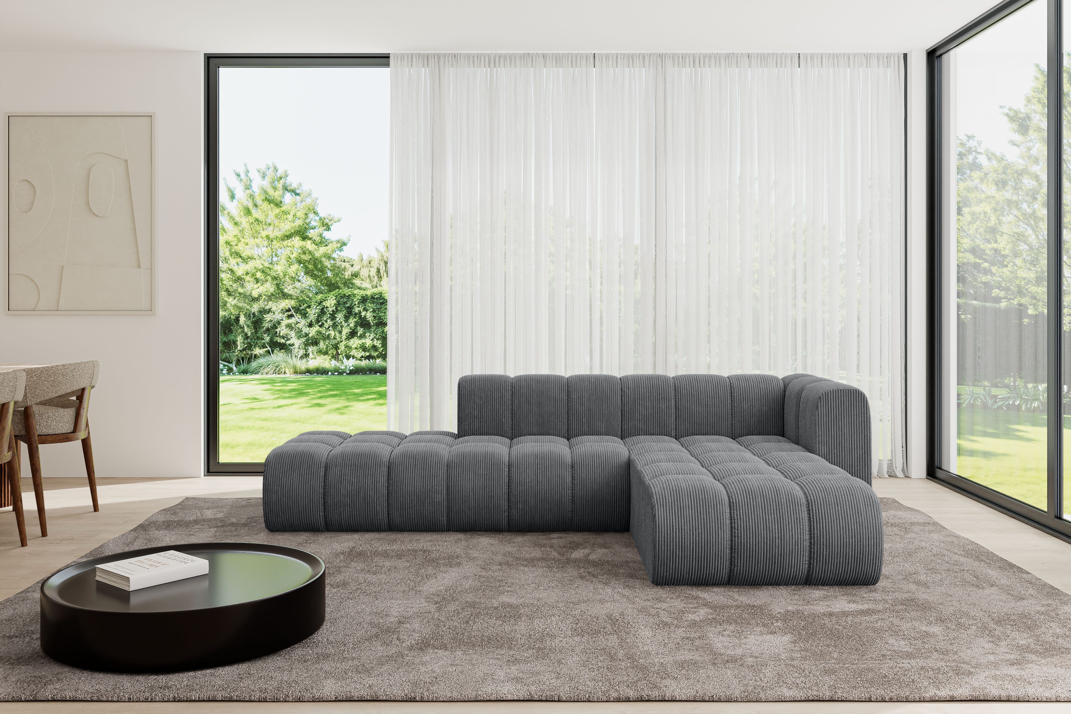 ALTDECOR Ecksofa Zuvon-L1, Corner Sofa U-Form Vielseitige Sofa Wohnlandschaft Wohnzimmer