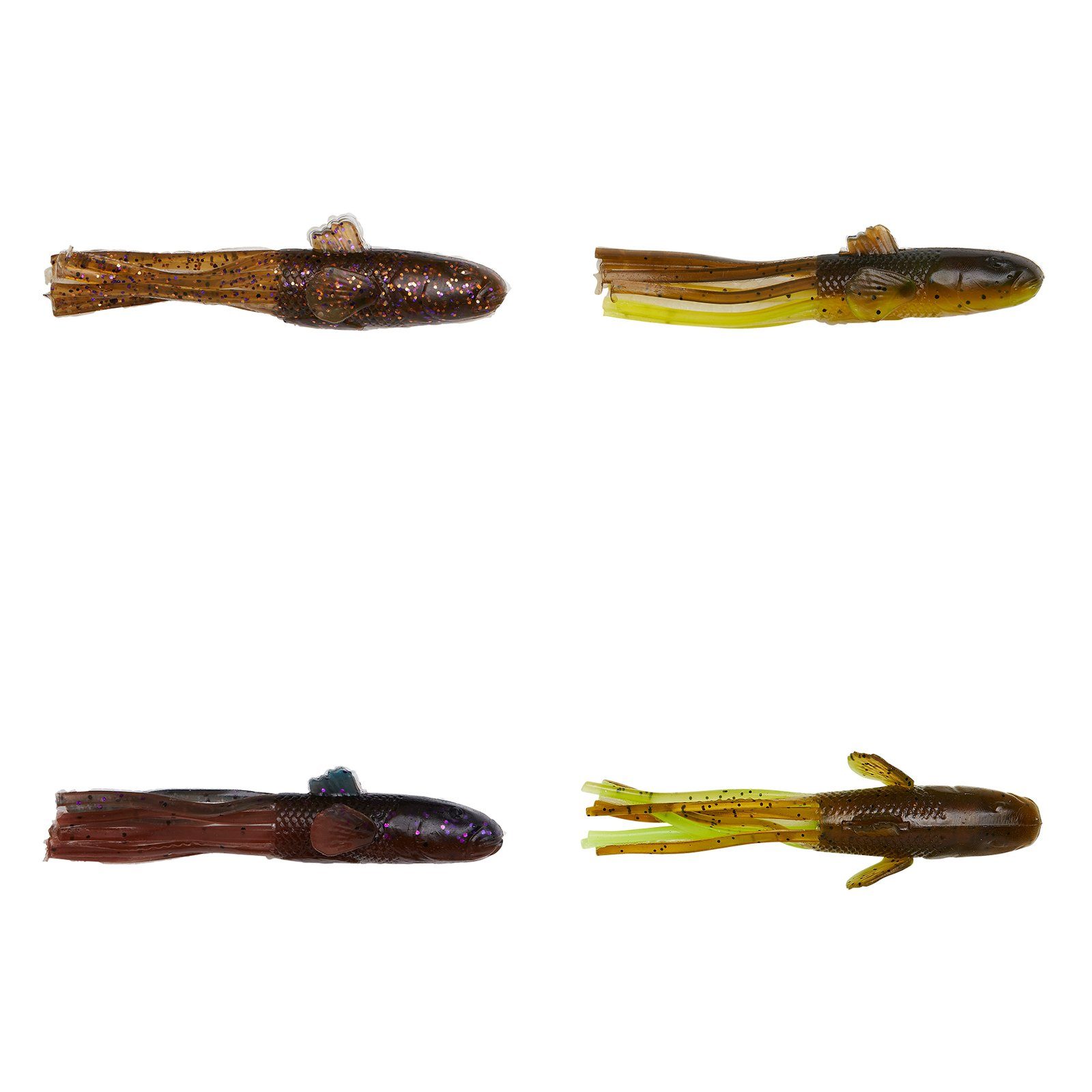5PCS 3G Gear Gear Savage Kunstköder, 7CM CLEAR Savage GOBY NED FLOATING CHARTREUSE